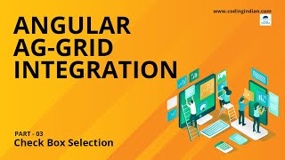 Angular 13  AgGrid  03  Checkbox Selection  codingindiancom [upl. by Vachell]