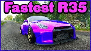 Fastest R35 GTR Drag Tune How to tune the Nissan R35 GTR Black Edition for drag racing FH4 [upl. by Quartus]