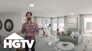 Entertaining Spaces  360 Video  HGTV Dream Home 2018  HGTV [upl. by Eenram]