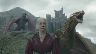 Rhaenyra amp 3 dragons confront Aemond amp Vhagar Scene  House of the Dragon S02E07 [upl. by Barnum106]