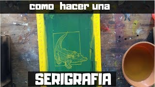 como hacer serigrafia muy fácil  paso a paso  taller de arte [upl. by Ahs]