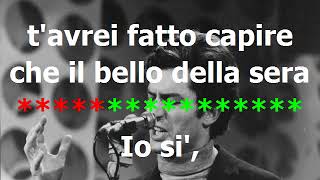 Luigi Tenco  Io si  KARAOKE [upl. by Enid]