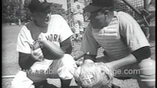 1954 New York Yankees at Spring Training Newsreel PublicDomainFootagecom [upl. by Ciaphus392]