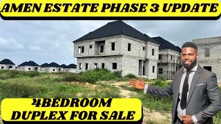 Amen estate phase3 update  House for sale in amen estate phase 3  Land for sale in ibeju lekki [upl. by Corell]