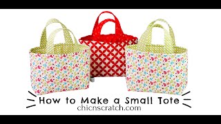 How to make a Small Tote Bag [upl. by Milano900]