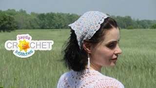 Summer Breeze Kerchief using Lion Brand Summer Nights Yarn  Crochet Pattern amp Tutorial [upl. by Tahp]