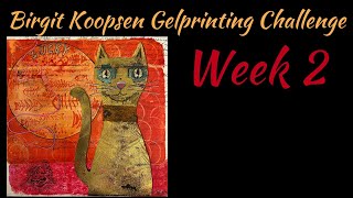 Birgit Koopsen Gelprinting Challenge Week 2 2022 [upl. by Eednarb]