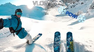 Powder skiing  VLOG 90 [upl. by Auohp563]