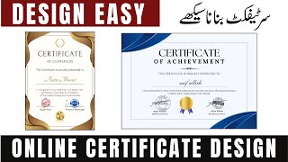 Create Professional Certificates Online  StepbyStep Tutorial [upl. by Brindle866]