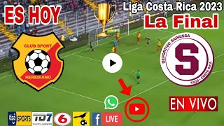 Herediano vs Saprissa en vivo donde ver a que hora juega Herediano vs Saprissa La Final 2023 [upl. by Clary]