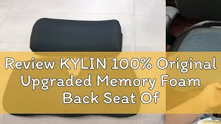 Review KYLIN 100 Original Upgraded Memory Foam Back Seat Office Cushion Relief Spine Pain Coccyx G [upl. by Dacey]