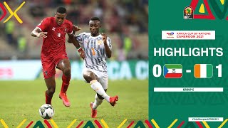 Equatorial Guinea 🆚 Cotedivoire Highlights  TotalEnergiesAFCON2021  Group E [upl. by Ebbie845]