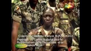 Amadou Haya Sanogo President du CNRDRE Coup dEtat  Mali 2232012 [upl. by Einnad5]