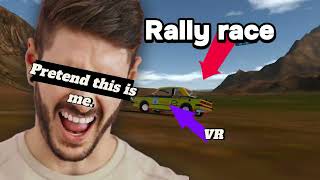 I raced a rally car in VR simple planes [upl. by Llednik]