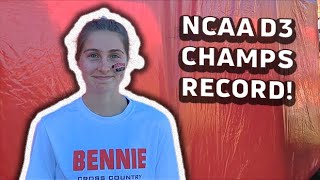 Fiona Smith Becomes First Woman To Clock Sub20Minute 6k At NCAA D3 Cross Country Championship 2023 [upl. by Elacim]