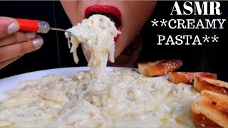 CREAMY CHEESY PASTA ASMR ALFREDO SPAGHETTI CREAMY CHICKEN PASTAMUKBANG먹방 NO TALKING [upl. by Anivas]