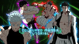 Coloured manga tutorial  preset like Inxaane amp Berlinamv 🗿💪🏻  Zofy AM [upl. by Ecnirp]