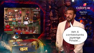 BB 18Wkv Salman Reveal Top 5 Finale Ranking Vivian Chahat Karanveer Rajat Shocked Digvijay Crying [upl. by Annatnom]