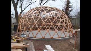 Geodesic Dome Building in a Minute and a Half [upl. by Tankoos915]