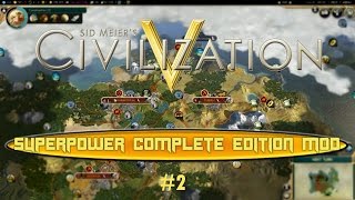 Civilization 5  SuperPower Complete Edition Mod  2 [upl. by Eciuqram]