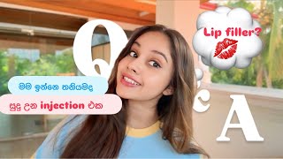 Injection වලින් සුදු වෙන්න 🤫🙈මම කැමතිම එයාට🌹  lip filler 💋 [upl. by Corwin315]