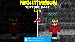 Best Night Vision Mod For MCPE 121  New Night Vision Texture For Mcpe 121 [upl. by Holton903]