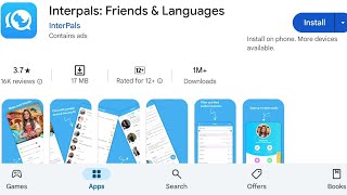 How To Install Interpals Friends amp Languages Apps  How To Download Interpals Friends amp Languages [upl. by Hennie734]