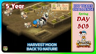 Harvest Moon Back To Nature  Day 505  Walkthrough  100 Years Challenge harvestmoonbacktonature [upl. by Ainod]