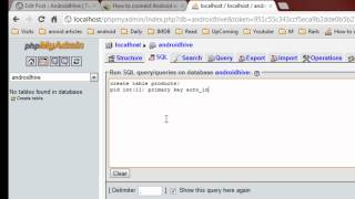 PHPMyAdmin Creating MySQL Database and Tables [upl. by Anitsirhcairam]