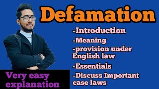 Defamation its meaning essentials important case lawslibel and slanderlawwithtwins [upl. by Danice]