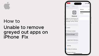 Unable to remove greyed out apps on iPhone Fix  iOS  2025 [upl. by Erde]