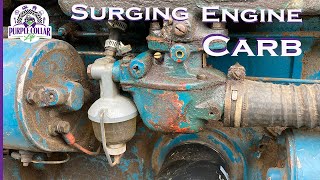 Marvel Schebler carb settings for surging engine issue with Ford antique tractor [upl. by Nodnyl156]