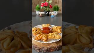 Trending recipe of crispy butterfly Samosa shorts recipe samosa potato [upl. by Hinkel462]