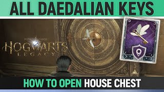 Hogwarts Legacy  All 16 All Daedalian Keys Locations  How to open the House Chest [upl. by Gunter524]