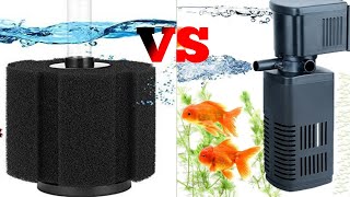 Which One Is Better Sponge Filter Or Power FilterRahaman Aquarium amp Birds [upl. by Karissa263]