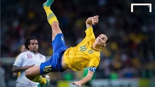 Zlatan Ibrahimovics famous 30yard bicycle kick vs England [upl. by Fellows]