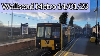 Trains at Wallsend Metro  140123 [upl. by Wassyngton]