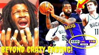 BUCKS VS LAKERS REACTION 2024 LOS ANGELES LAKERS VS MILWAUKEE BUCKS HIGHLIGHTS REACTION 2024 [upl. by Irallih118]