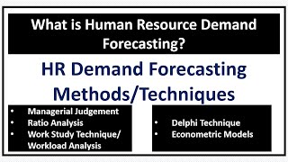 What is Human ResourceHR Demand Forecasting HR Demand Forecasting TechniquesMethods [upl. by Ob]