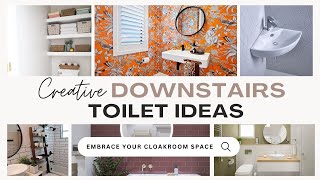 Creative Downstairs Toilet Ideas  Embrace Your Cloakroom Space [upl. by Ronna]