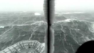 HMNZS Wellington weathers a storm during sea trials in the Southern Ocean [upl. by Tarsuss991]