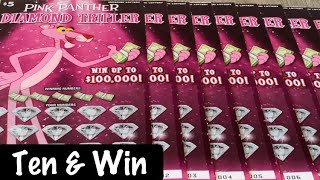 🔟❎ 5 💞Pink Panther💞First🐾Ever Released Lottery Scratch Off Tickets‼️ MO Lottery Scratchers [upl. by Medor515]