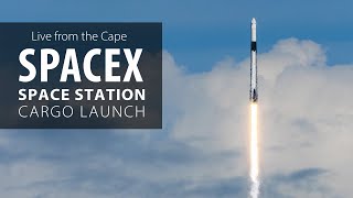 Live SpaceX Falcon 9 rocket launches NASA space station cargo – plus booster landing at Cape [upl. by Tavia]