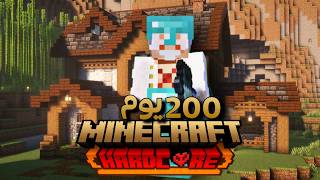 عشت 200 يوم في ماينكرافت هاردكور  تجميعة كل ما فعلته في عالمي الهاردكور  Minecraft hardcore [upl. by Oinoitna]