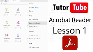 Adobe Acrobat Reader Tutorial  Lesson 1  Interface [upl. by Odlanier]