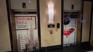 Otis Traction Elevator Up To 15 At The NY Hilton Midtown Hotel In Manhattan New York 10272024 [upl. by Tarrah]