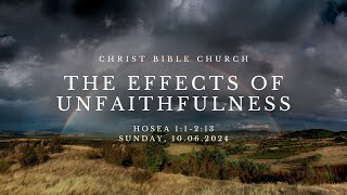 The Effects of Unfaithfulness • Hosea 11213 [upl. by Rusty271]