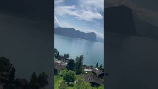 Beauty of Mountains and Lake Lucerne Switzerland shorts shortvideo travel myglobaltraveldiaries [upl. by Tessa978]