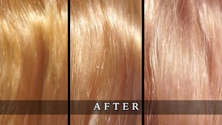 DIY CHAMPAGNE BLONDE AT HOME  3 HAIR COLOR SHADES TUTORIAL [upl. by Enileme]