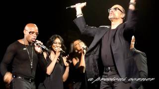 Warming up Gospel bit on stage at Symphonica  George Michael  Hannover Oktober 19th 2011 [upl. by Asseneg730]